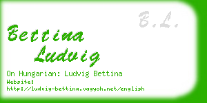 bettina ludvig business card